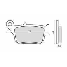 Brzdové obloženie RMS 225103270 organické