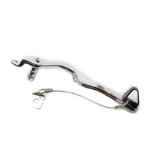 Brzdový pedál MOTION STUFF 83P-0601002 strieborné telo, čierna oceľová pevná koncovka Oceľový pevný hrot