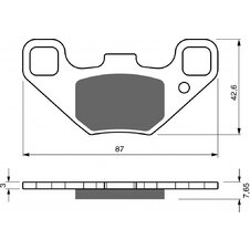 Brzdové obloženie GOLDFREN 342 S33 OFF-ROAD FRONT