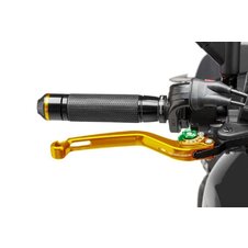 Páčka brzdy bez adaptéra PUIG 170OV dlhé zlatá/zelená