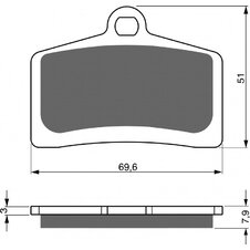 Brzdové obloženie GOLDFREN 233 AD  STREET