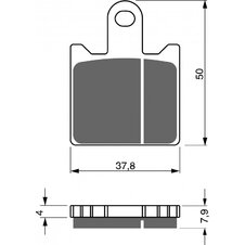 Brzdové obloženie GOLDFREN 249 AD (1 sada =4  ks)