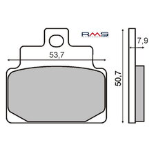 Brzdové obloženie RMS 225100460 organické