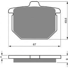 Brzdové obloženie GOLDFREN 078 S3