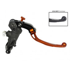 Radial brake master cylinder ACCOSSATO 19 x 17-18-19 with folding lever,orange
