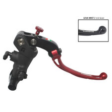 Radial brake master cylinder ACCOSSATO 19 x 17-18-19 with folding lever,red