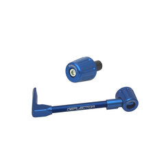 Lever guard ACCOSSATO with blue hose and joint left, aluminium