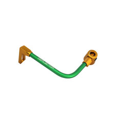 Lever guard ACCOSSATO with green hose and joint left, aluminium