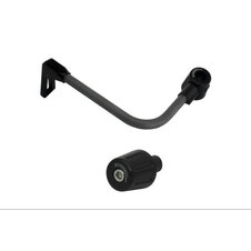 Lever guard ACCOSSATO with black hose and joint left, carbon