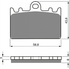 Brzdové obloženie GOLDFREN 090 S3