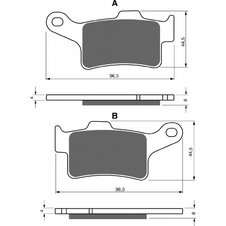 Brzdové obloženie GOLDFREN 335 S33 STREET Zadná