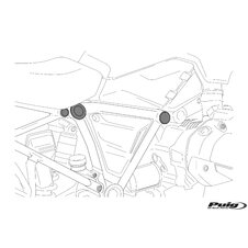 Krytky  na podvozok PUIG 3713N čierna