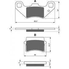 Brzdové obloženie GOLDFREN 288 K5