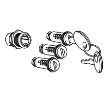 Vložka zámku s kľúčom SHAD 200062R pre SH35/SH36/SH43/SH42
