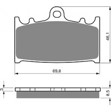 Brzdové obloženie GOLDFREN 032 AD  STREET