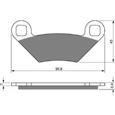 Brzdové obloženie GOLDFREN 300 K5