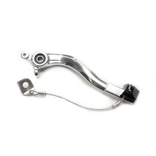 Brzdový pedál MOTION STUFF 83P-0881002 strieborné telo, čierna oceľová pevná koncovka Oceľový pevný hrot