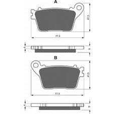 Brzdové obloženie GOLDFREN 242 S33 STREET Zadná