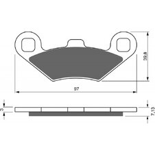 Brzdové obloženie GOLDFREN 280 AD  OFF-ROAD FRONT