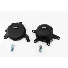 Ochranné kryty motora PUIG 20140N čierna zahrnuje pravý a ľavý kryt