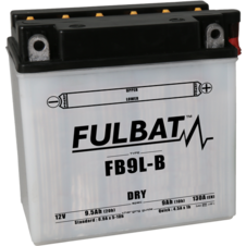 Konvenčný akumulátor ( s kyselinou) FULBAT FB9L-B (12N9-3B) (YB9L-B) Vrátane balenia kyseliny