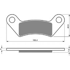 Brzdové obloženie GOLDFREN 413 S33 STREET FRONT