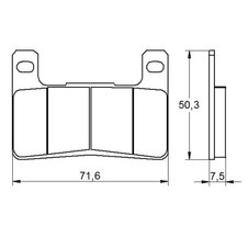 Brzdové obloženie ACCOSSATO AGPA109 ZXC