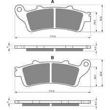 Brzdové obloženie GOLDFREN 178 AD  STREET
