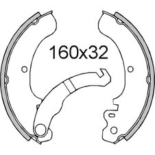 Brzdové čeľuste RMS 225120221 zadná