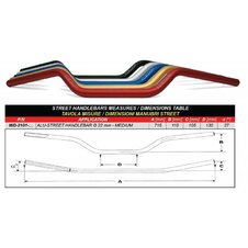 Riaditka WRP ALU-STREET stredný červená
