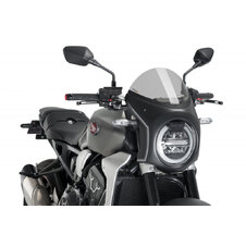 Plexi na motorku PUIG SEMI-FAIRING 3133H matná čierna dymové