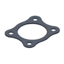 Grafitové tesnenie dosky MIVV 50.73.043.1 pre prírubu (4 otvory)