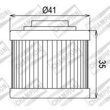 Olejový filter CHAMPION COF086 100609495