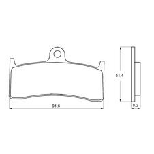 Brzdové obloženie ACCOSSATO AGPA124 EV1