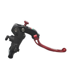 Radial brake master cylinder ACCOSSATO 19 x 20 with folding lever,red