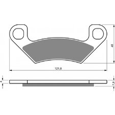 Brzdové obloženie GOLDFREN 408 AD  STREET