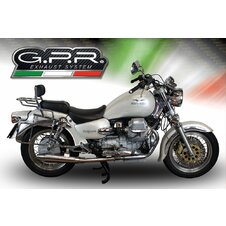 Dvojitá koncovka výfuku Slip - on GPR VINTACONE GU.58.03.CAT.VIC Brushed Stainless steel including removable db killers, link pipes and catalysts