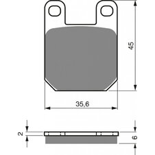 Brzdové obloženie GOLDFREN 121 S33 STREET FRONT