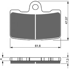 Brzdové obloženie GOLDFREN 269 S3 (1 sada =4  ks)
