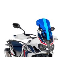 Plexi štít PUIG RACING WITH SUPPORT + PROTECTION 9155A modrá