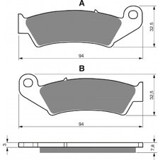 Brzdové obloženie GOLDFREN 004 K5