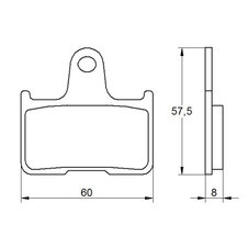 Brzdové obloženie ACCOSSATO AGPP143 OR