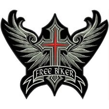Nášivka kríž Free biker M43