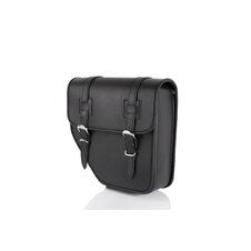 Kožená sedlová brašňa CUSTOMACCES IBIZA AP0007N čierna ľavý