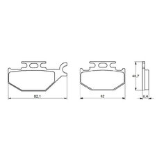 Brzdové obloženie ACCOSSATO AGPA114 OR