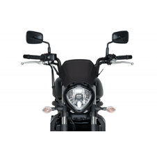 Plexi na motorku PUIG FRONTAL PLATE 3592N čierna hliník