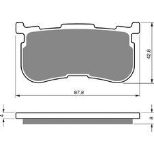 Brzdové obloženie GOLDFREN 353 S3 (1 sada =4  ks)