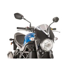 Plexi na motorku PUIG RETROVISION 8926H matná čierna dymové