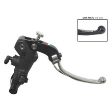 Radial brake master cylinder ACCOSSATO 19 x 18 with folding lever,silver