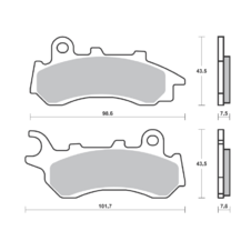 Brzdové obloženie BREMBO 7118 CC SCOOTER